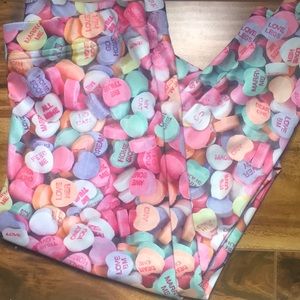 Blackmilk High Waisted Leggings Candy Hearts